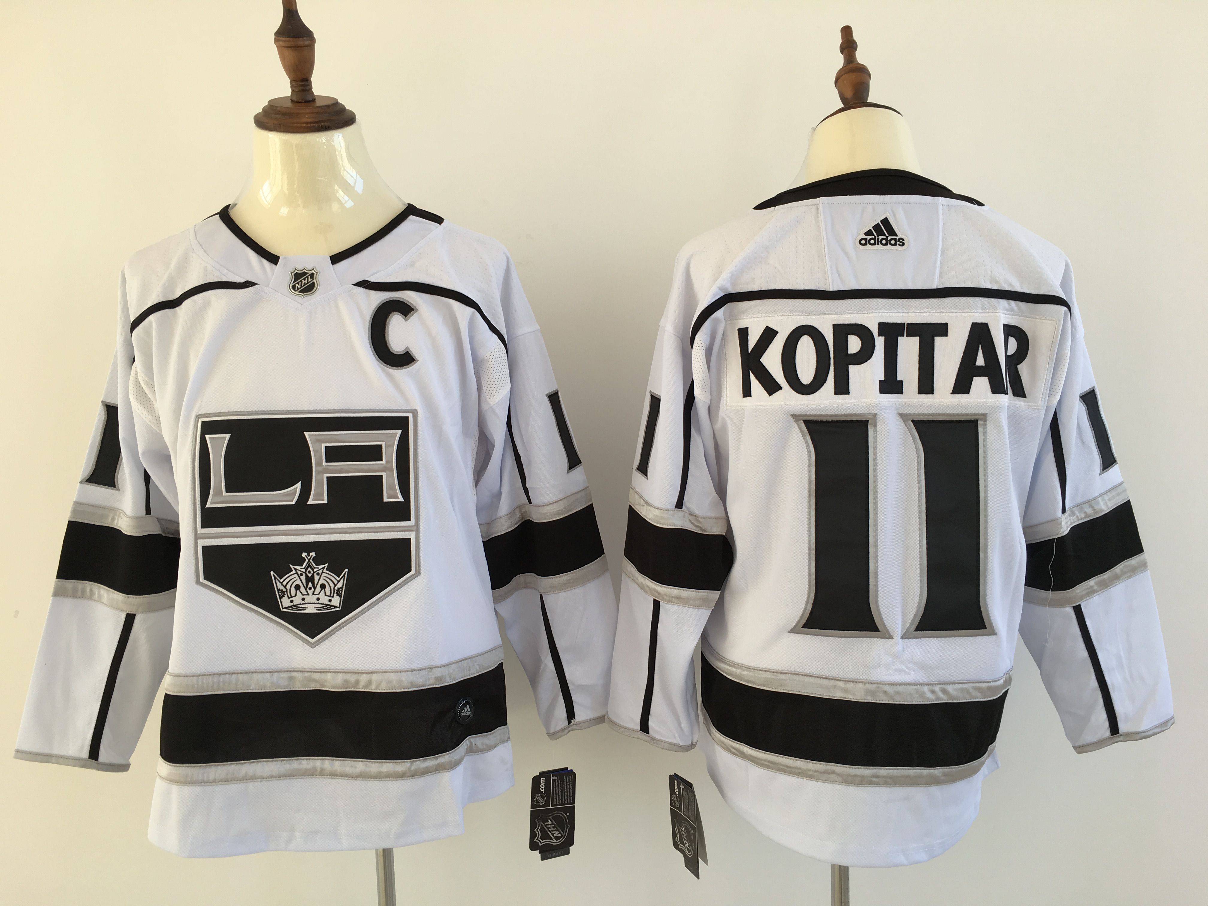 Men Los Angeles Kings #11 Kopitar White Hockey Stitched Adidas NHL Jerseys->montreal canadiens->NHL Jersey